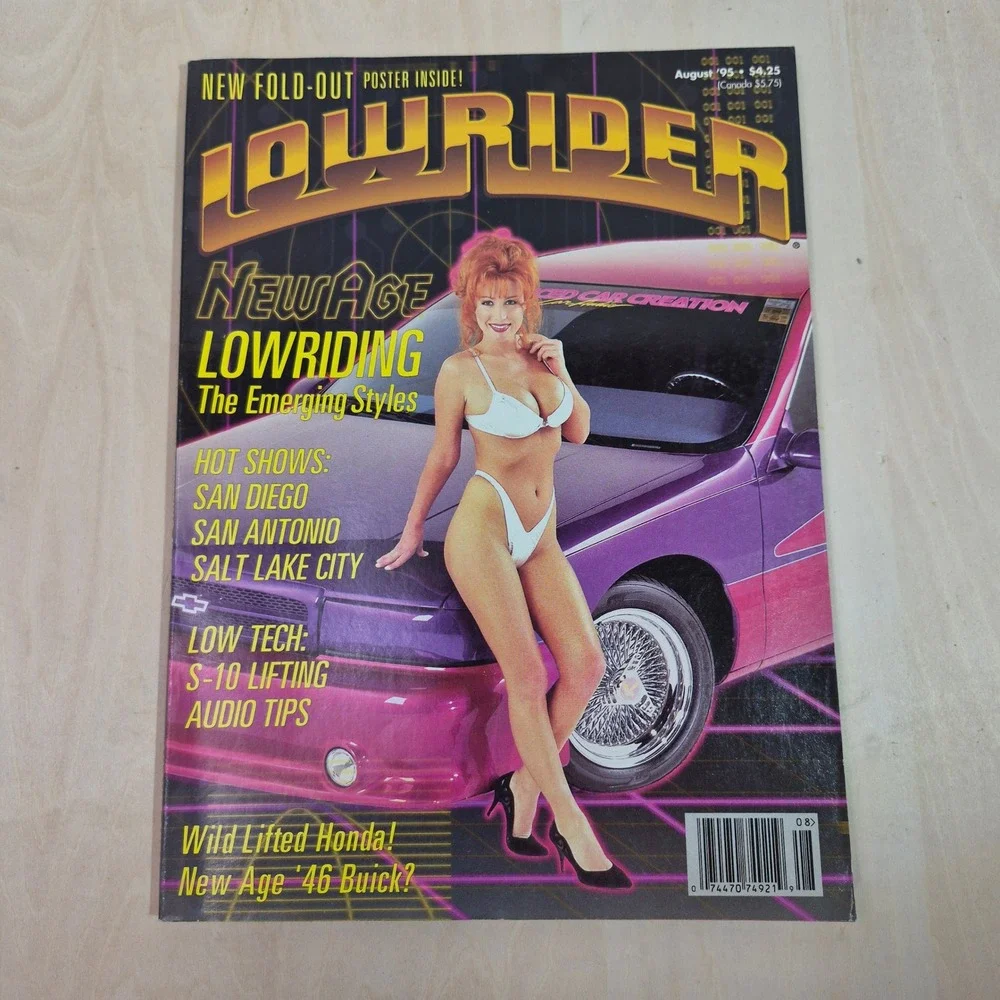 Vintage Lowrider Magazine August 1995 VG